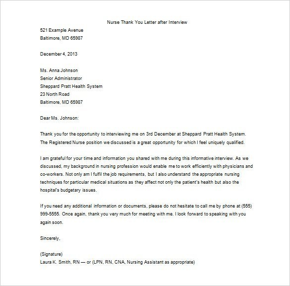 Thank You Letter After Phone Interview 17 Free Sample Example Document Via