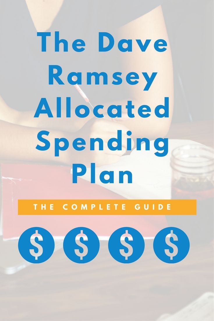 The Dave Ramsey Allocated Spending Plan Guide S Worksheets Document