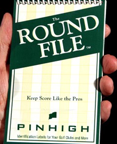 The Round File Golf Stats Log Booklet From Pin High Document Stat Tracker Book