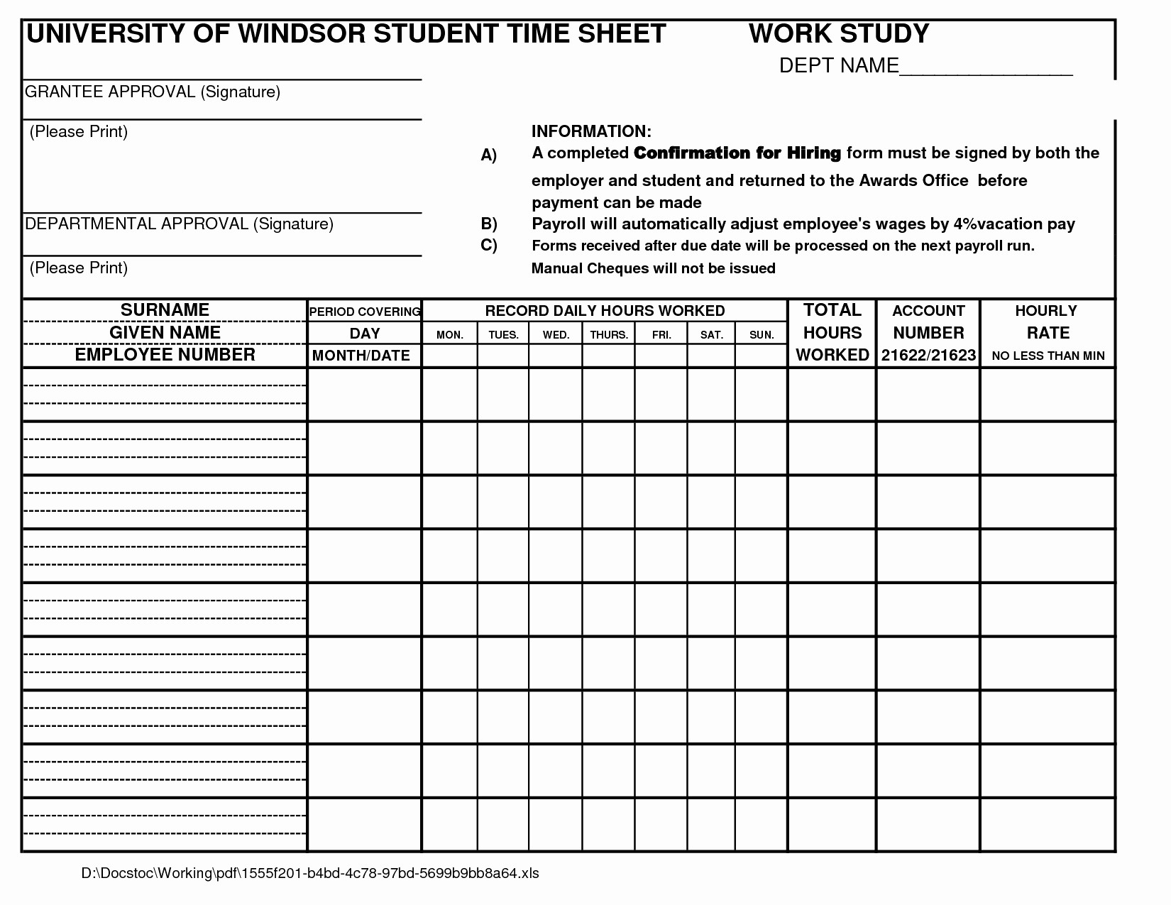Time Study Excel Template Best Of Free Document