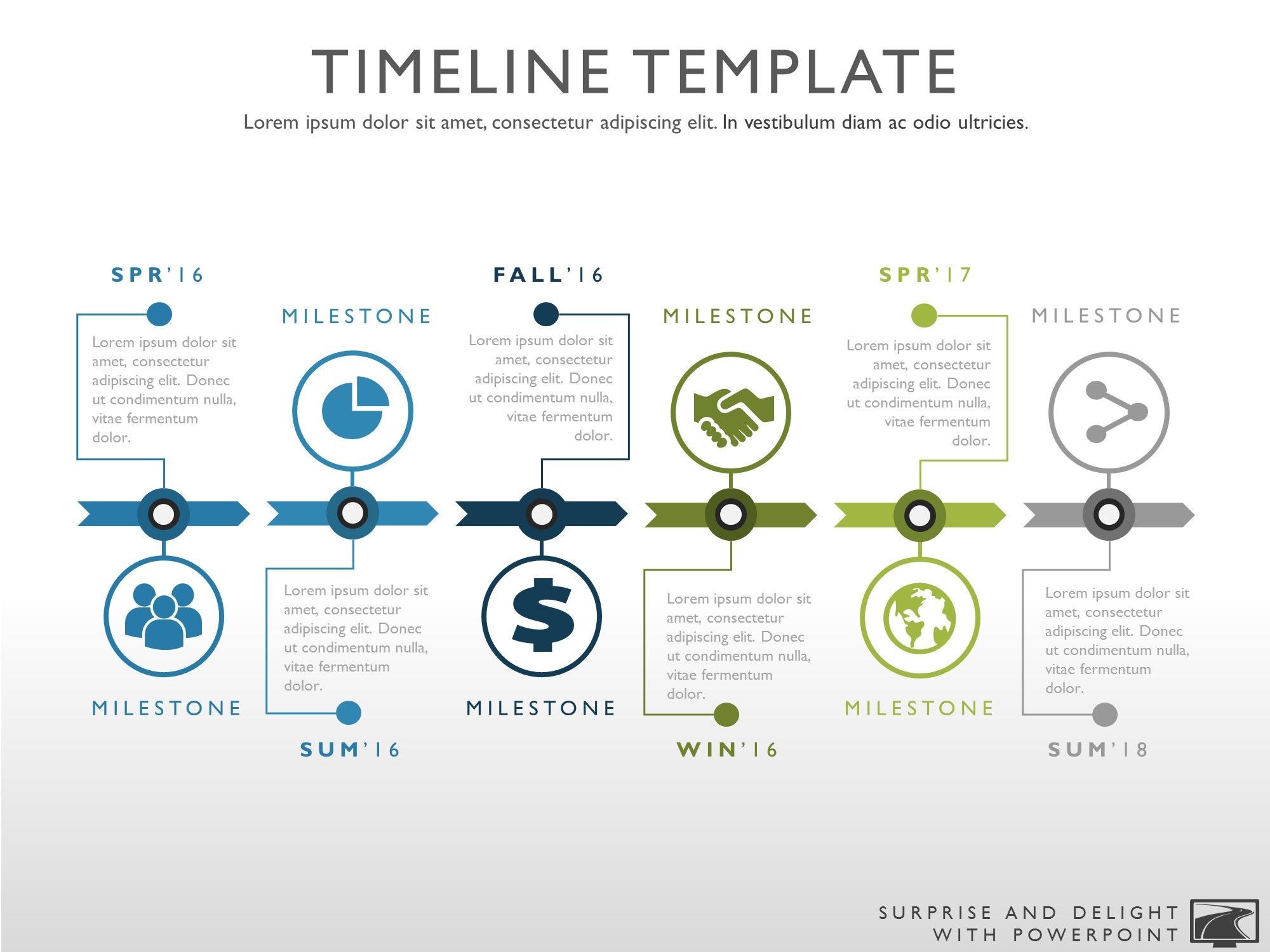 Timeline Template My Product Roadmap Powerpointslides Document Graphic