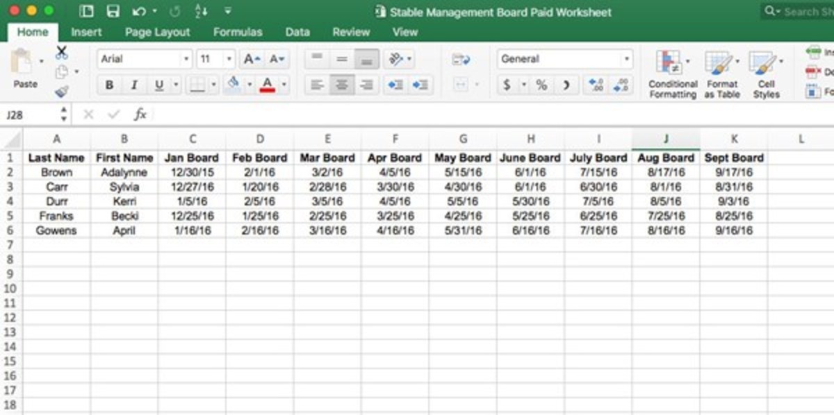 Tips For Stable Owners On Creating A Spreadsheet The 1 Resource Document