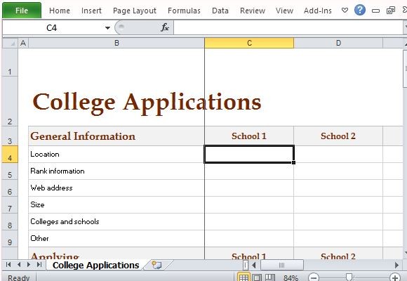 Track College Expenses And Activities With Comparison Worksheet Document Excel