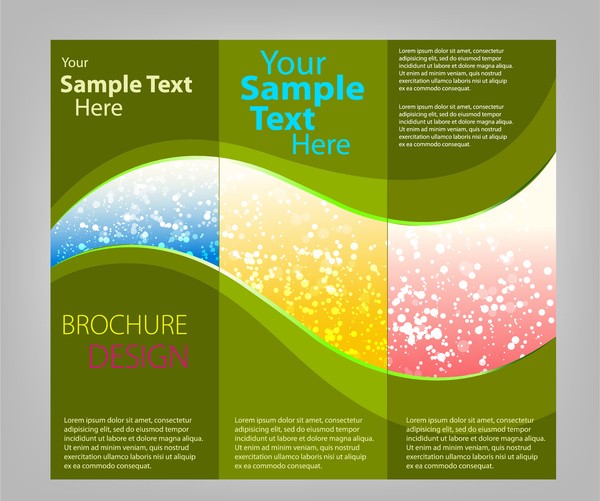 Trifold Brochure Templates Free Vector In Adobe Illustrator Ai Document
