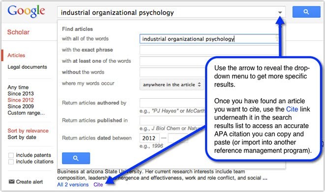 Using APA And Citing Your Sources UAS Organizational Leadership Document A Google Image