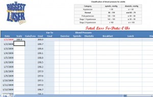 Weight And Exercise Tracker Tier Crewpulse Co Document Free Loss Spreadsheet