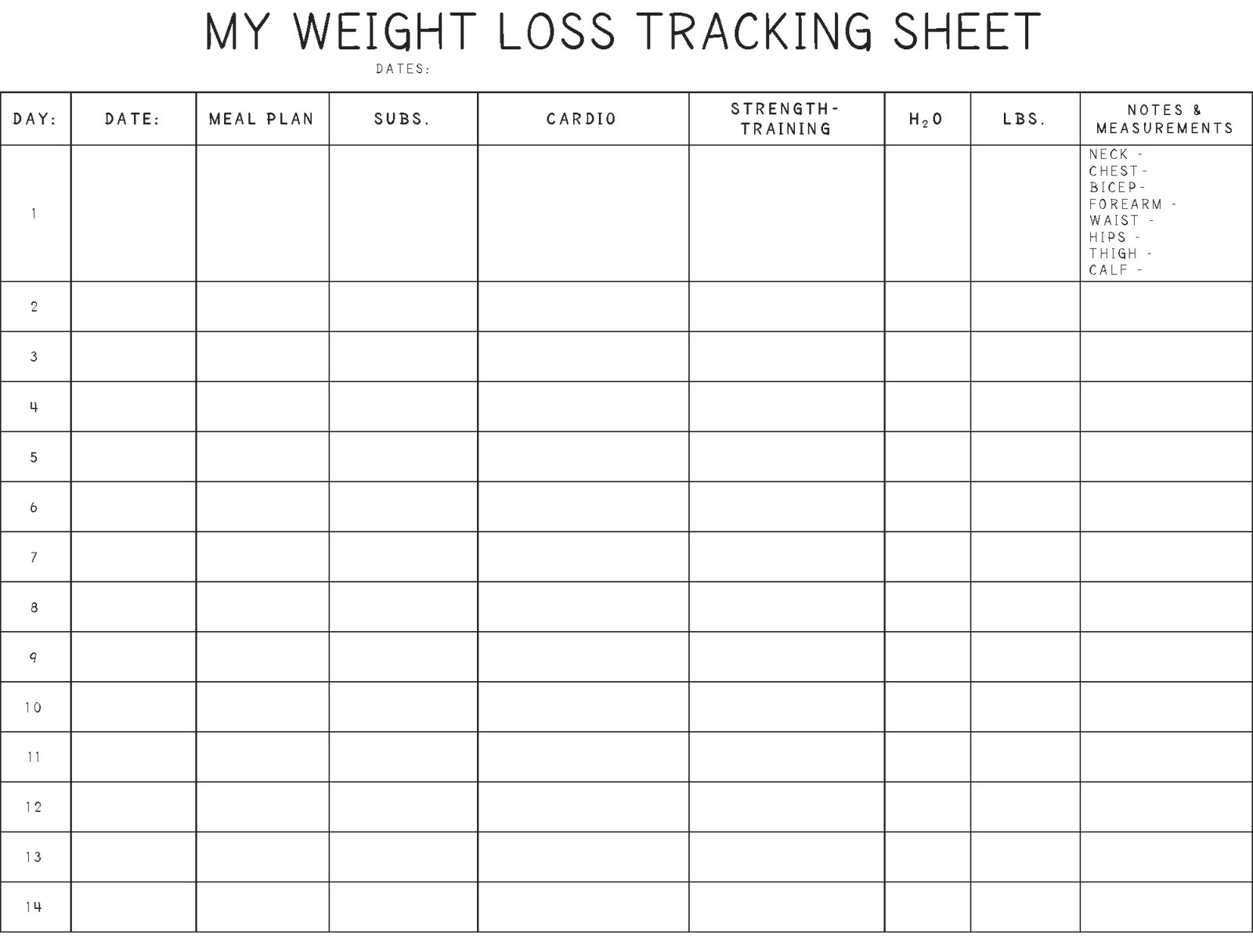 Weight Loss Sheet Printable Tier Crewpulse Co Document Biggest Loser Chart