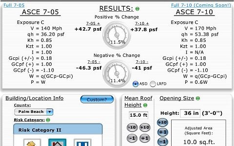 Wind Pressure Comparison ASCE 7 05 To 10 Engineering Express Document Asce Load Calculator