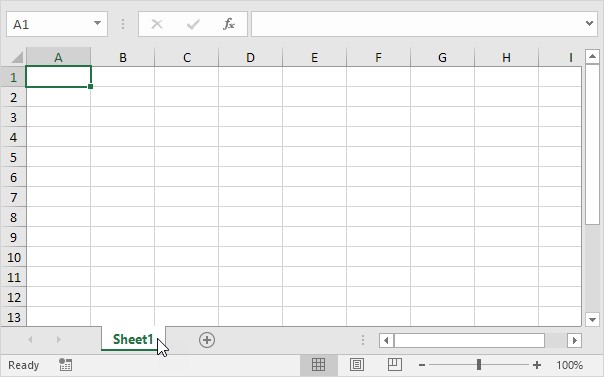 Worksheets In Excel Easy Tutorial Document Spreadsheet