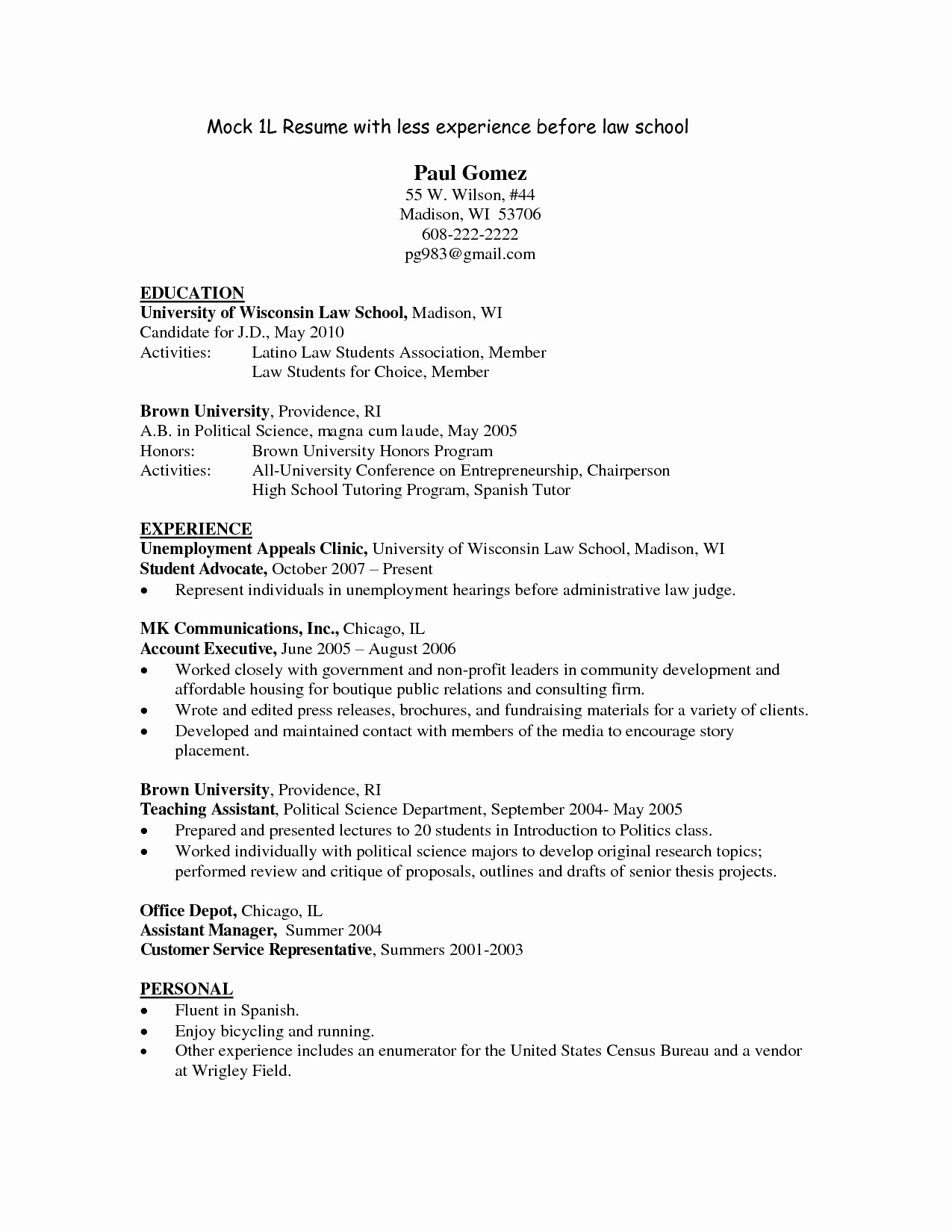 Yale Insurance In Chicago Luxury Sample Law School Cover Letter