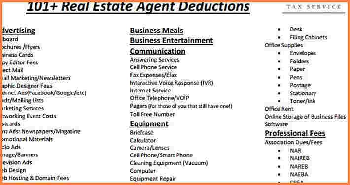 13 Real Estate Agent Expenses Spreadsheet Excel Spreadsheets Group Document