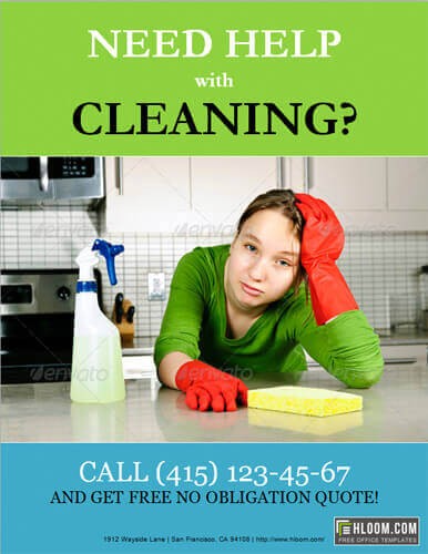 14 Free Cleaning Flyer Templates House Or Business Document Ads