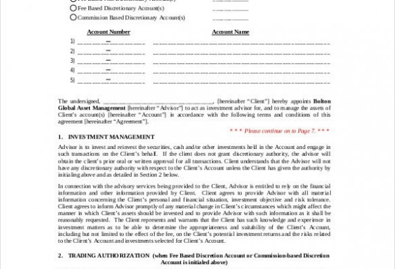 14 Investment Agreement Templates Free Sample Example Format Document Advisory Template