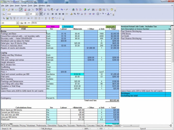 15 Best Free Construction Cost Estimate Excel Template Lancerules Document Estimation