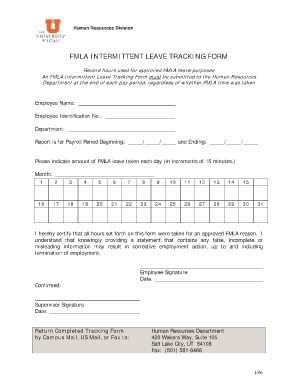 22 Images Of Template Fmla Tracking Helmettown Com Document Intermittent Form