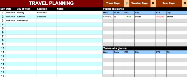 24 Google Docs Templates That Will Make Your Life Easier In 2018 Document Travel Itinerary Template