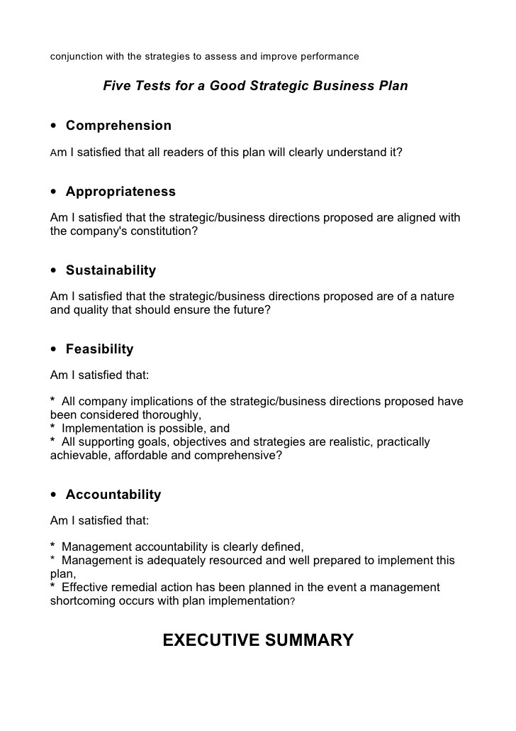 5 Comprehensive Strategic Business Plan Template Document