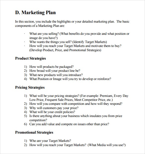 9 Advertising And Marketing Business Plan Examples PDF Document Template