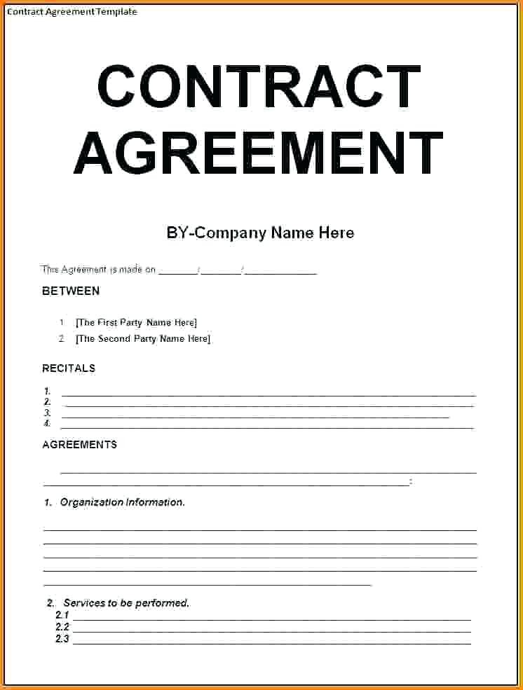 9 Contract Agreement Letter Examples PDF Document Format