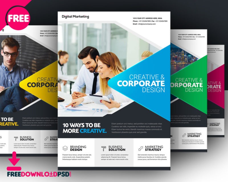 Advertisement Flyers Designs Downloadfree Business Flyer Template Document Advertising Samples