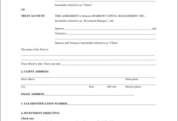 Advisory Agreement Template Legal Document Investment