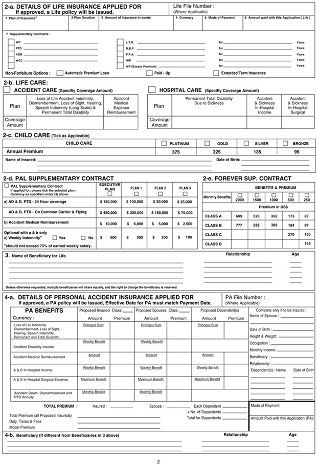 AIG Life Insurance Application Form Robert Hempsall Information Document Aig