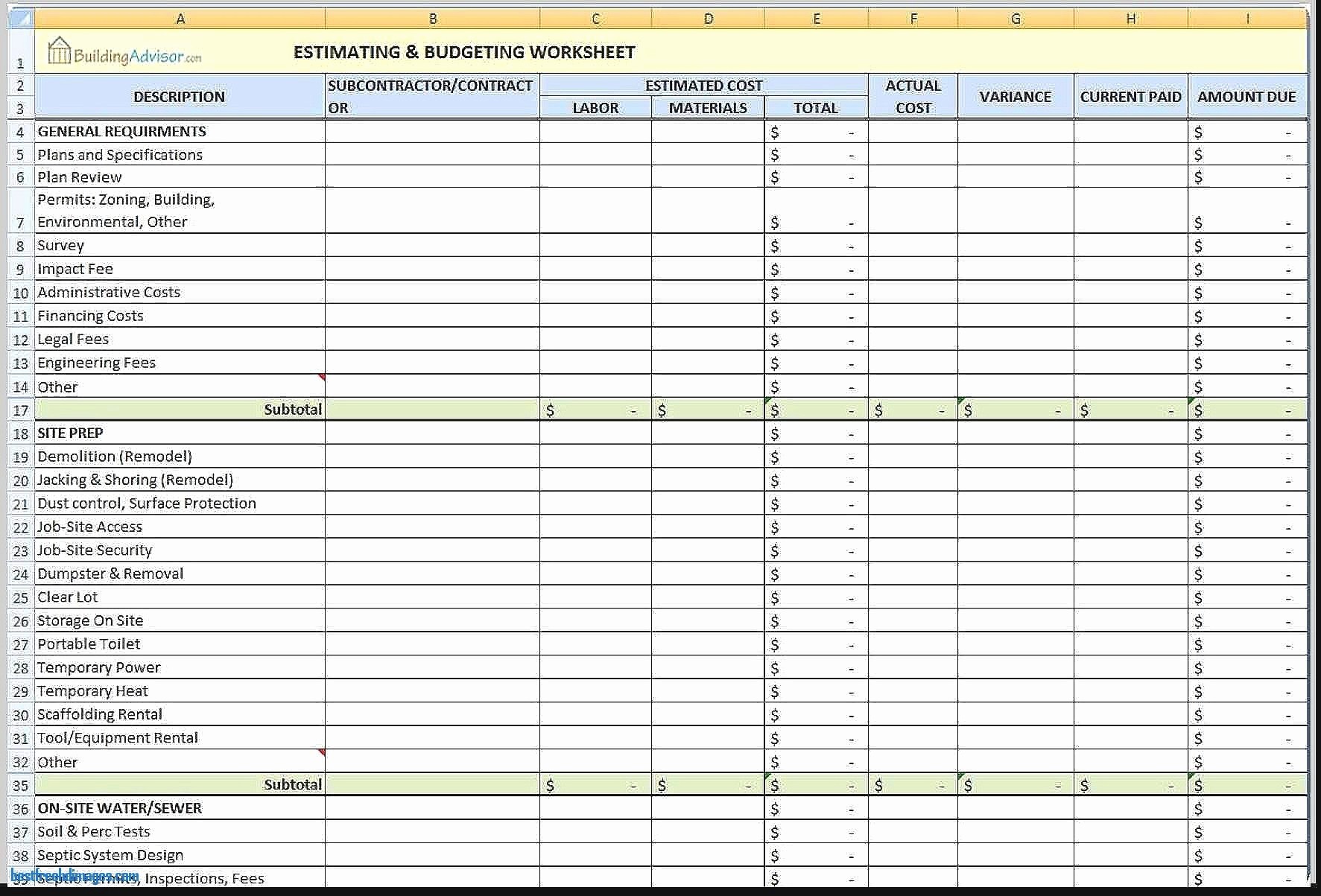Apartment Hunting Spreadsheet Inspirational House Excel Document
