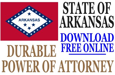 Arkansas Durable Power Of Attorney Free Form