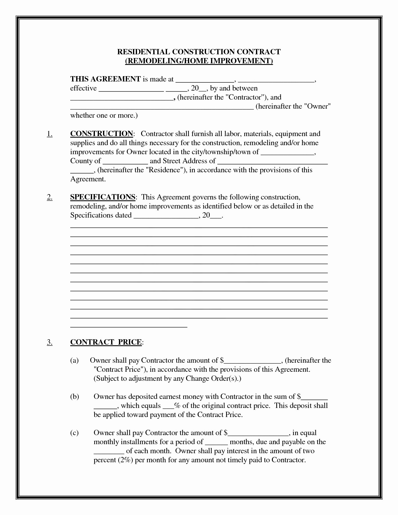 Bet Contract Template Inspirational Document