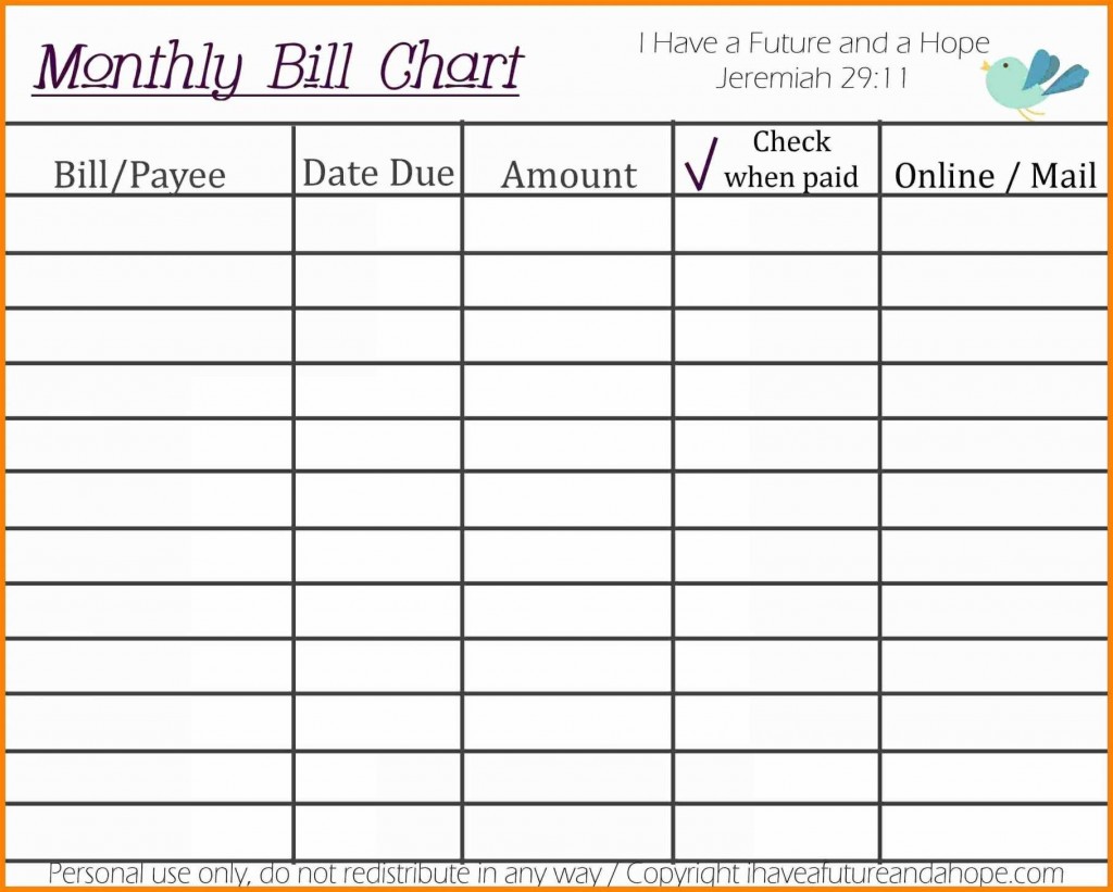 Bill Paying Organizer Spreadsheet Austinroofing Us Document Pay
