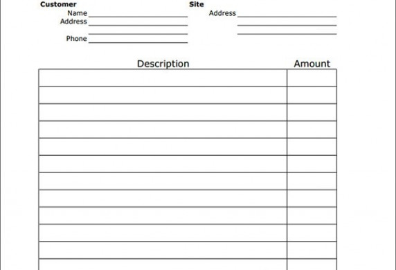 Blank Invoice To Print Free Form Here Is A Preview Of Document Invoices