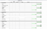 Bookkeeping Spreadsheet Using Microsoft Excel Elegant Costing Document