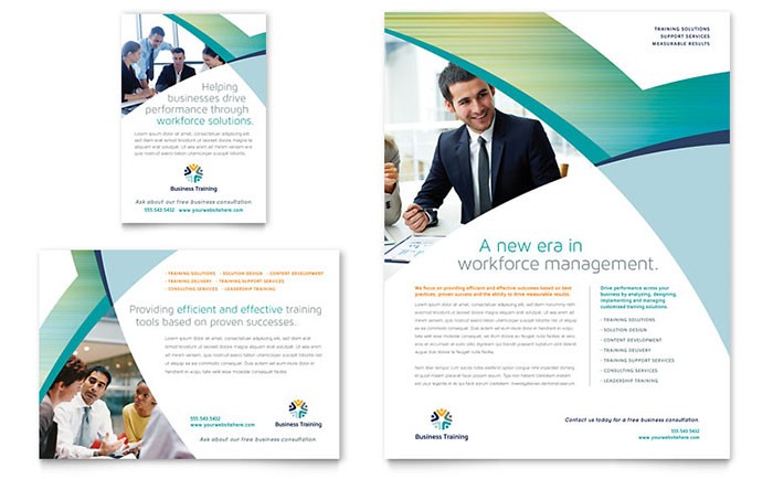 Business Advertising Flyers Template For Flyer Print Ad Document Samples