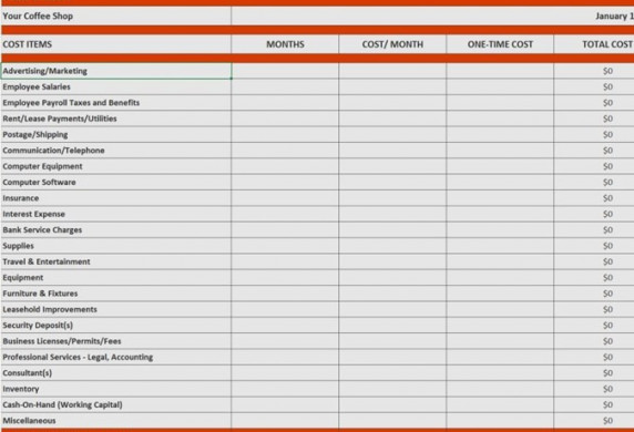 Business Financial Plan Document