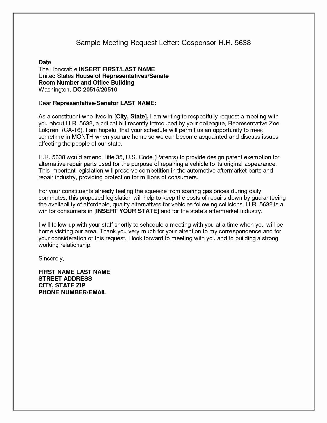 Business Letter Format Ireland New Sample Request Meeting Via Email Document