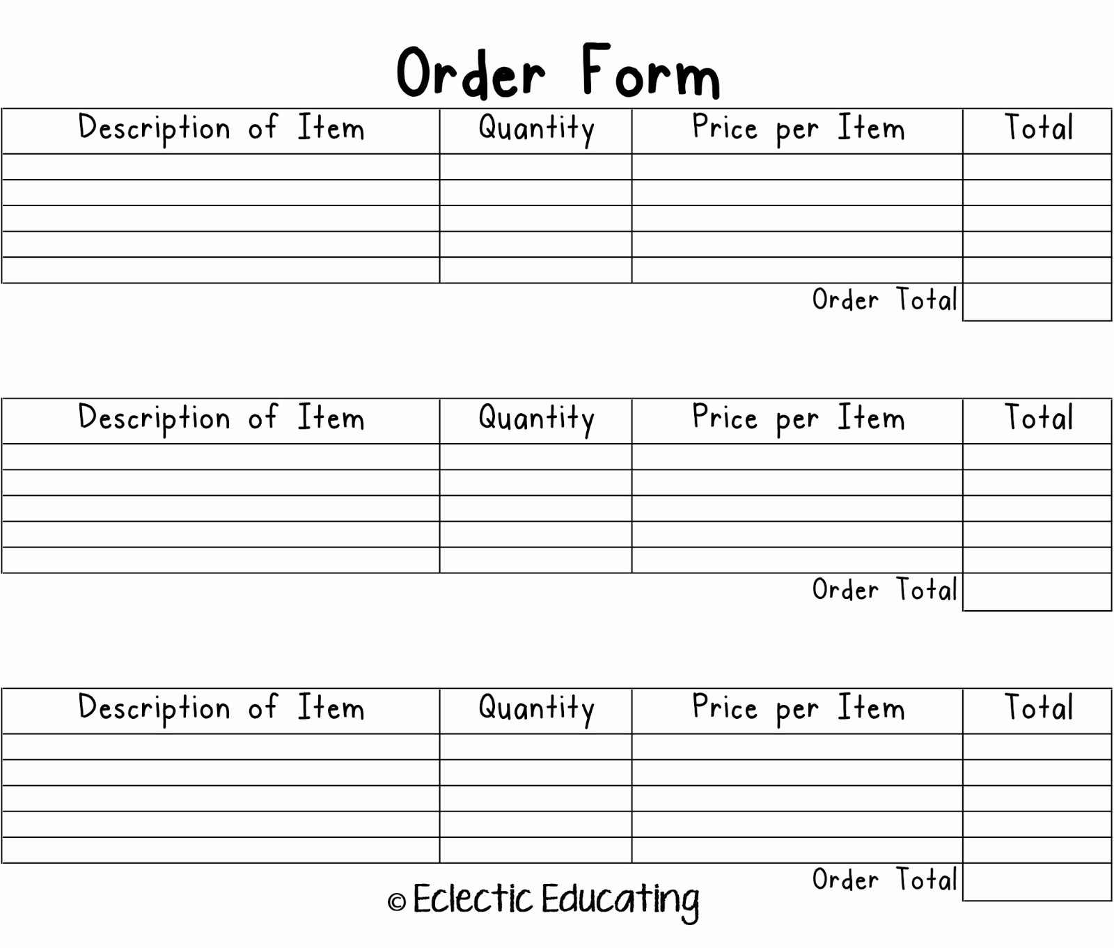 Candy Order Form Sivan Crewpulse Co Document Template