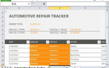 Car Repair Tracker Template For Excel 2013 Document Auto Maintenance Log