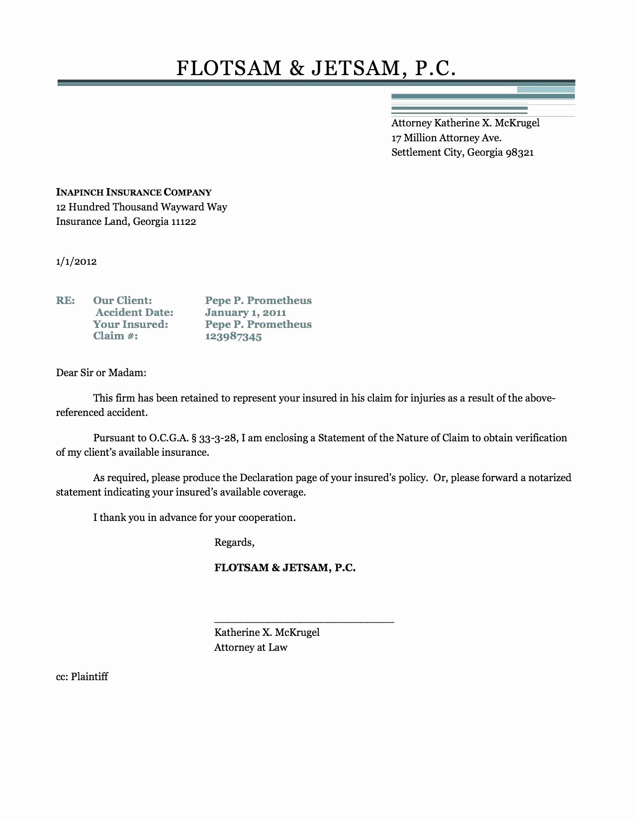 Certificate Of Insurance Request Letter Template Download Document Proof