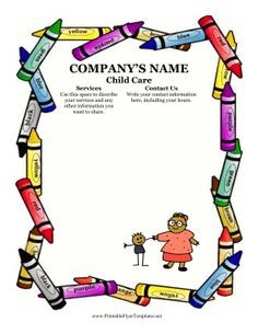 Child Care Flyers Templates Tier Crewpulse Co Document Sample Of Daycare