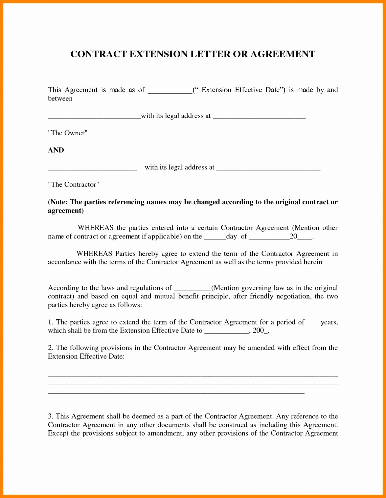 Child Support Letter Of Agreement Template Free Creative Contract Document Parent