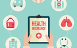 Composition With Health Insurance Icons Vector Free Download Document Images