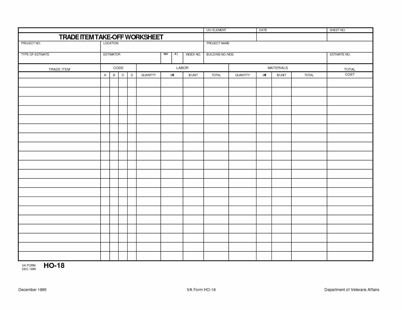 Construction Estimate Spreadsheet And Examples Rebar Document Concrete Takeoff