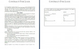 Contract For Borrowing Money Career Education Document From Family Template