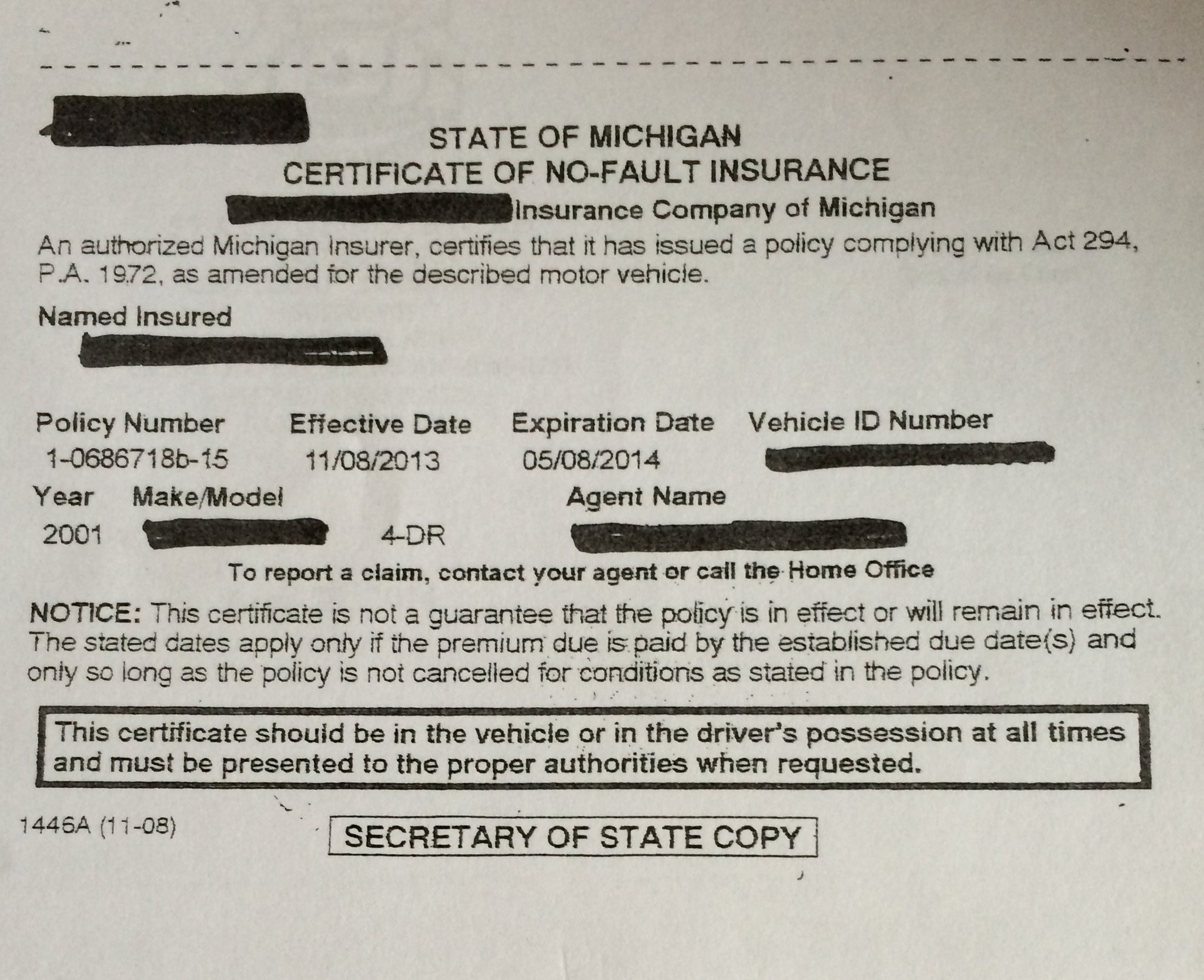 Courts Cracking Down On Drivers Who Provide False Proof Of Insurance Document Fake