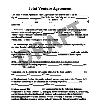Create A Joint Venture Agreemnent Legal Templates Document Free Agreement Template