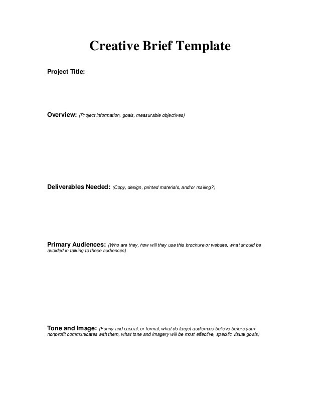 Creative Brief Pdf Document