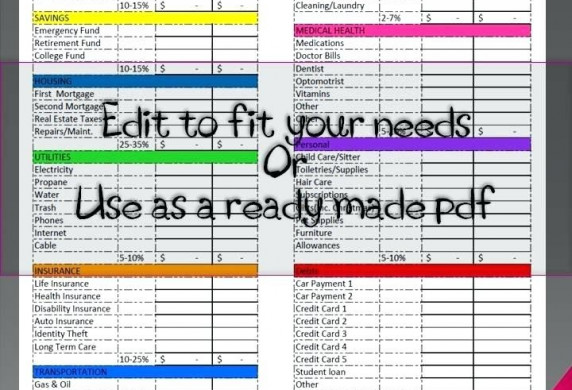 Dave Ramsey Budget Spreadsheet Excel On How To Make An Document Template