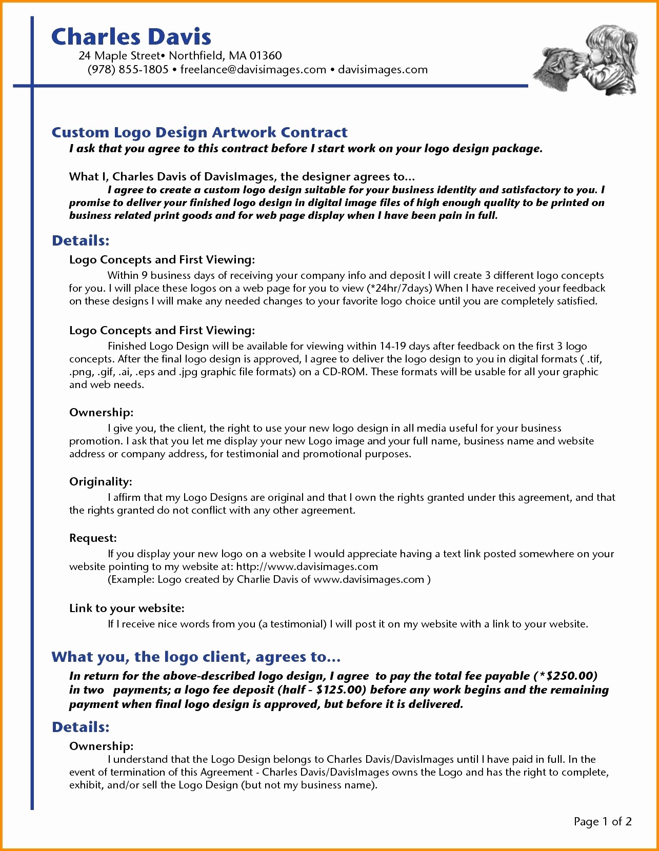 Dcaa Contract Brief Example New Colorful Time And Materials Document Template