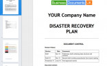 Disaster Recovery Plan Template Toolkit Bundle Document It Example