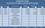 Download Accounts Payable With Aging Excel Template ExcelDataPro Document Tracking Spreadsheet